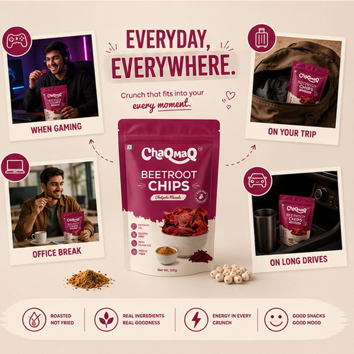 ChaQMaQ Beetroot Chips