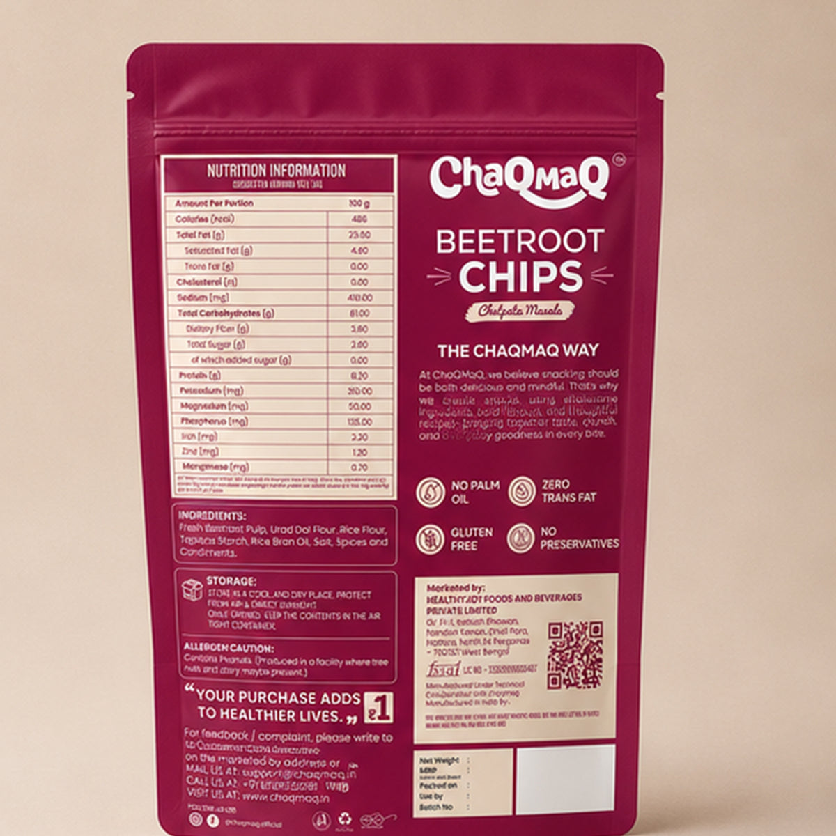 ChaQMaQ Beetroot Chips