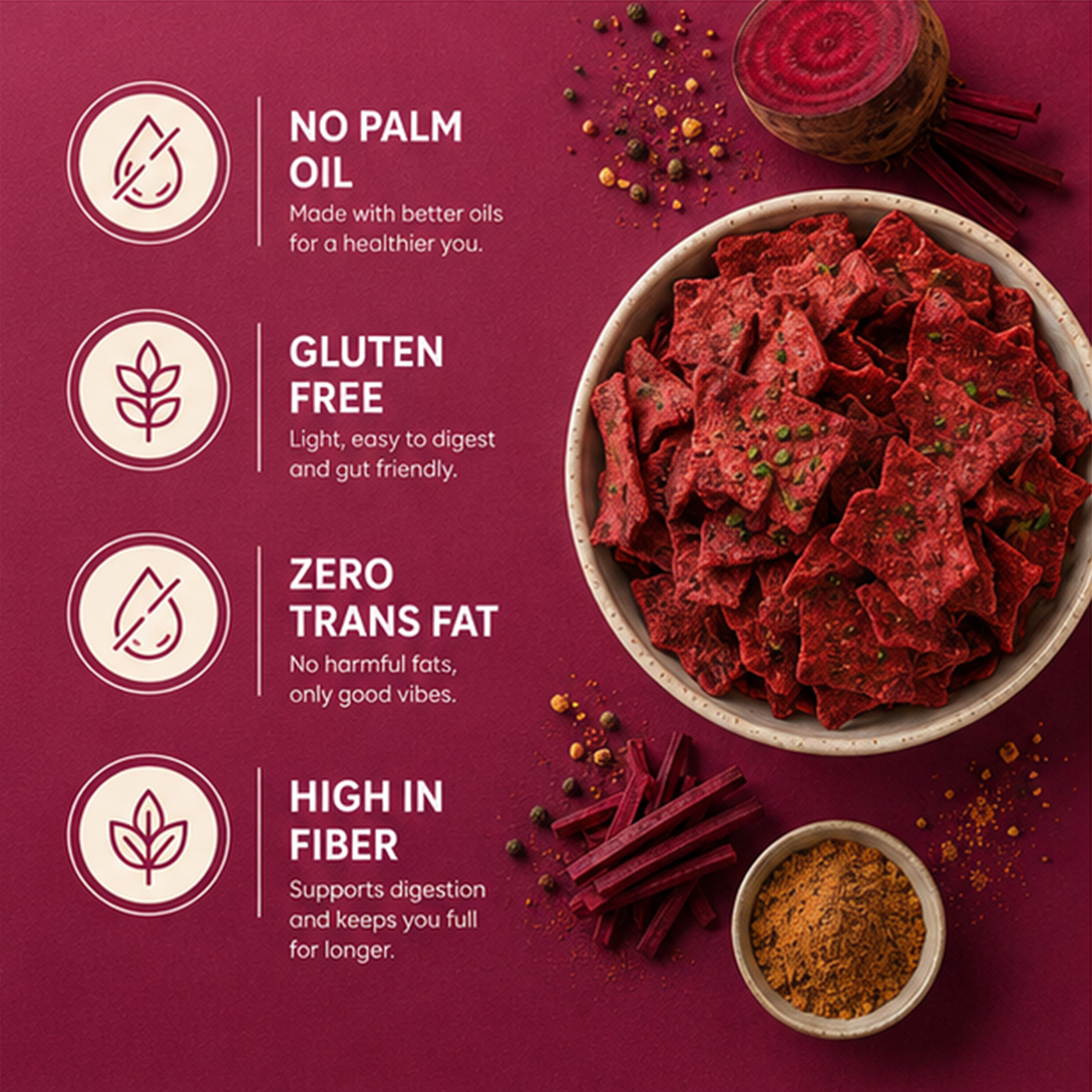 ChaQMaQ Beetroot Chips