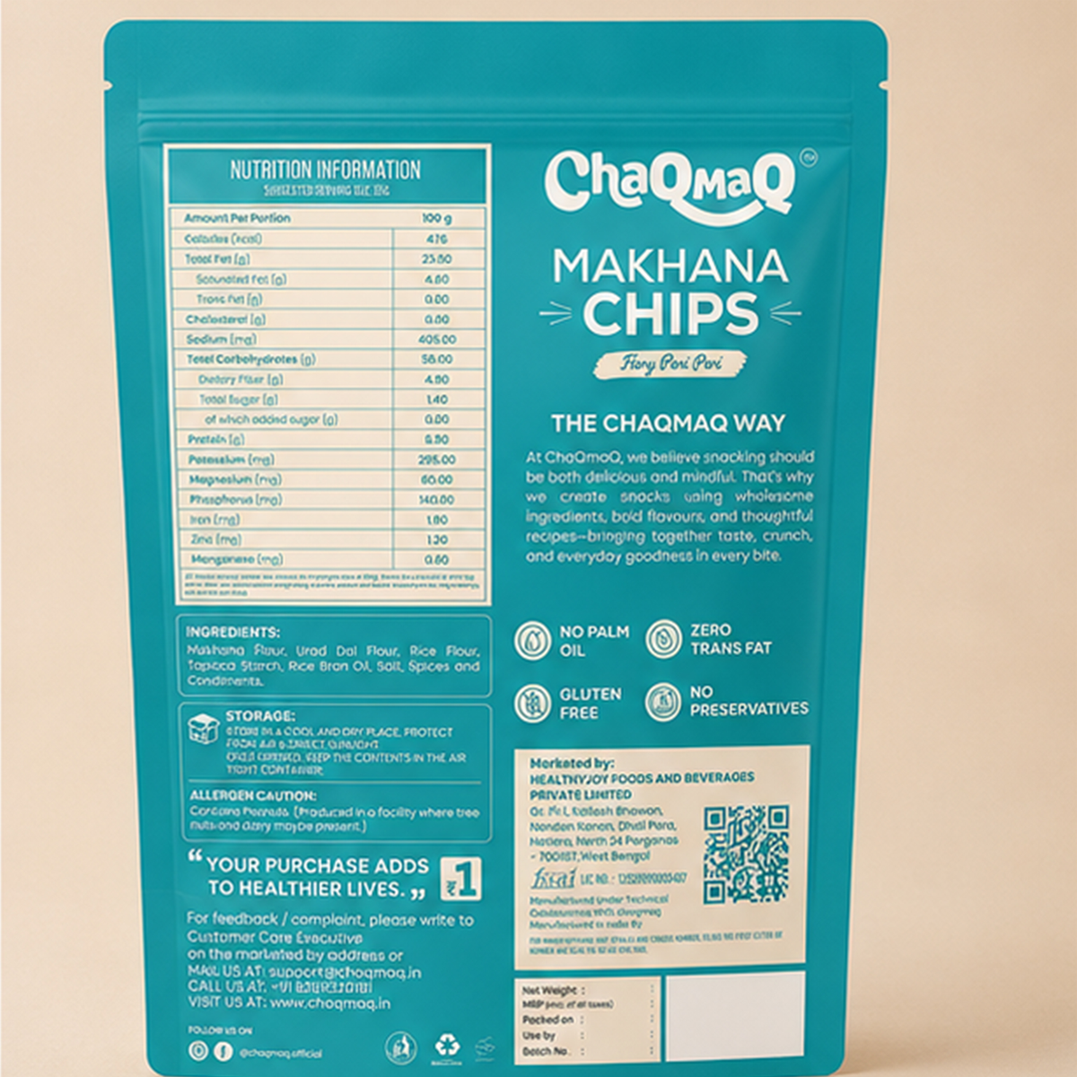 ChaQMaQ Makhana Chips