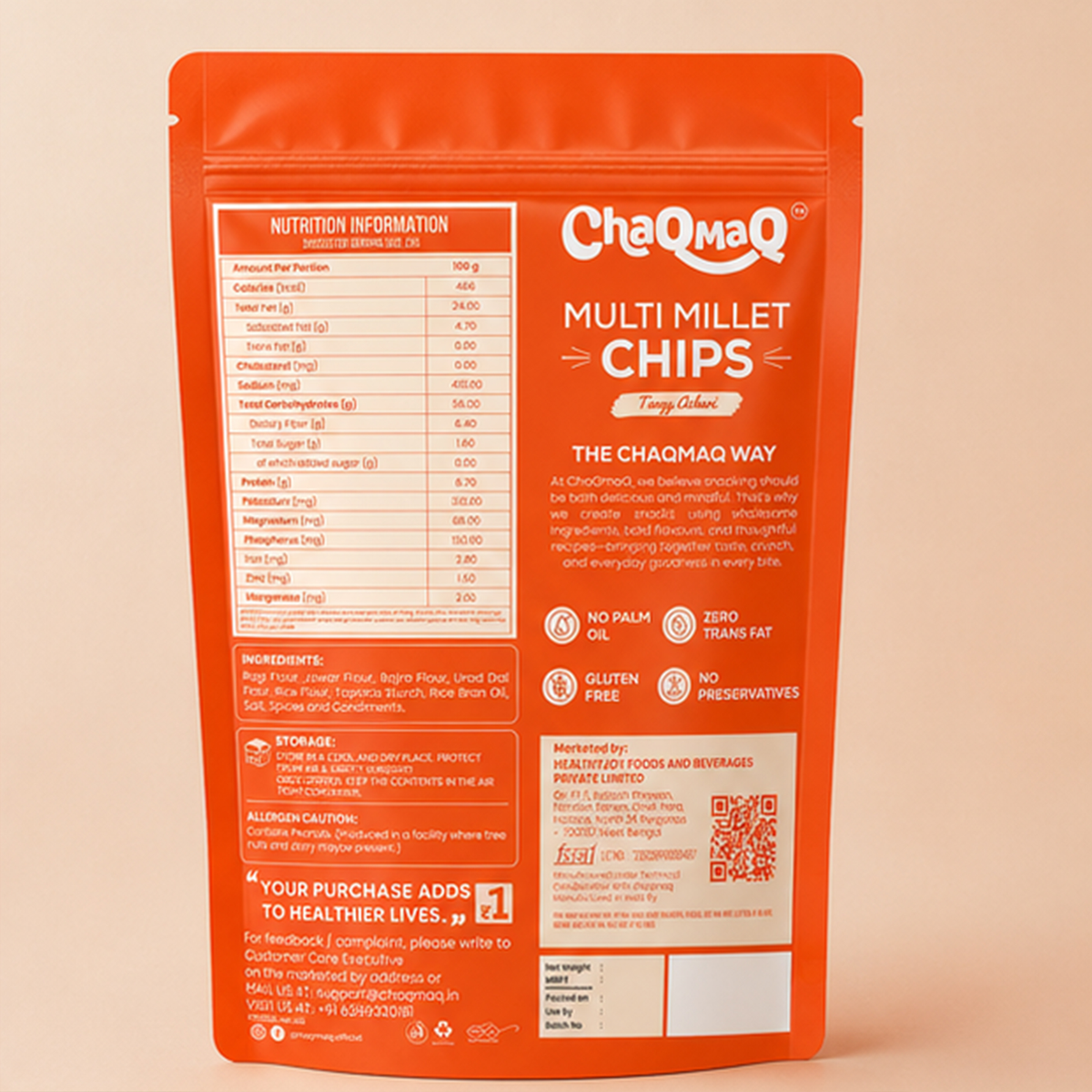 ChaQMaQ Multi Millet Chips